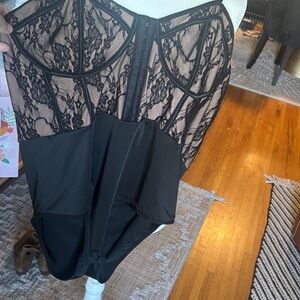 SHEIN Black Lace Shapewear Bustier